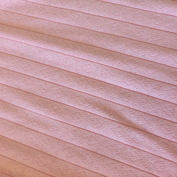 Pink Coquette Romper Size M New Sleeveless Heart Knit Romantic One Piece - Picture 8 of 8